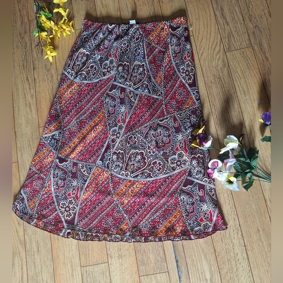 Christopher & Banks Dresses & Skirts - Bohemian Paisley Print Skirt Christopher & Banks